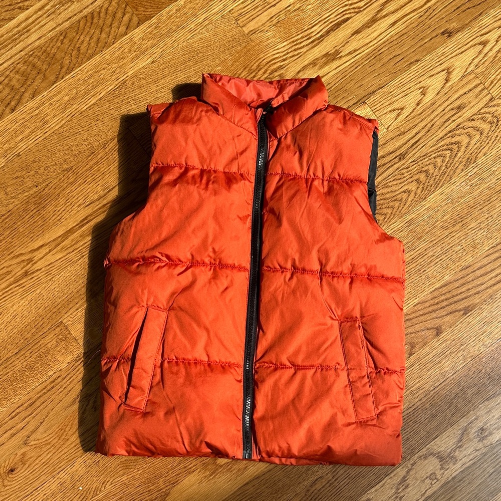 Old Navy Bright Orange Puffer Vest